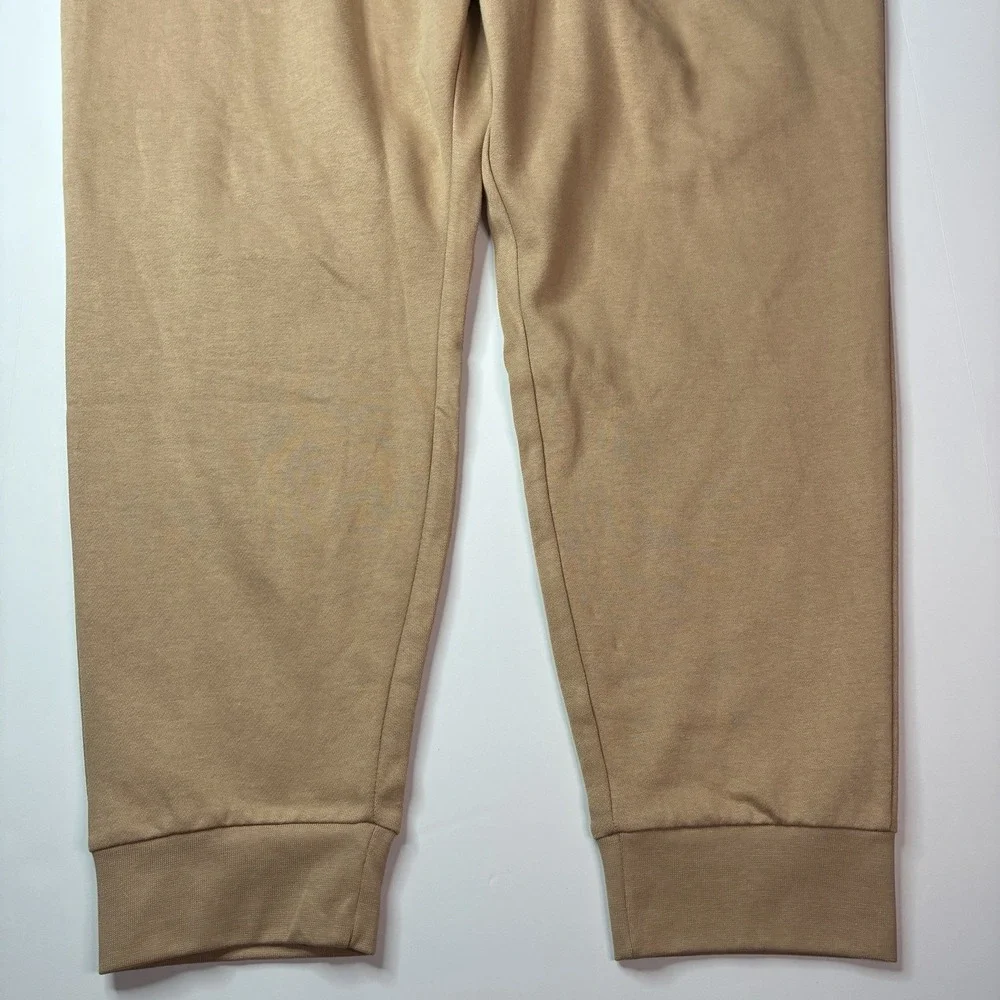 NWT Adidas Feelcozy Sweatpants 3XL Sandstone Tan Tapered Fleece Joggers JX5665